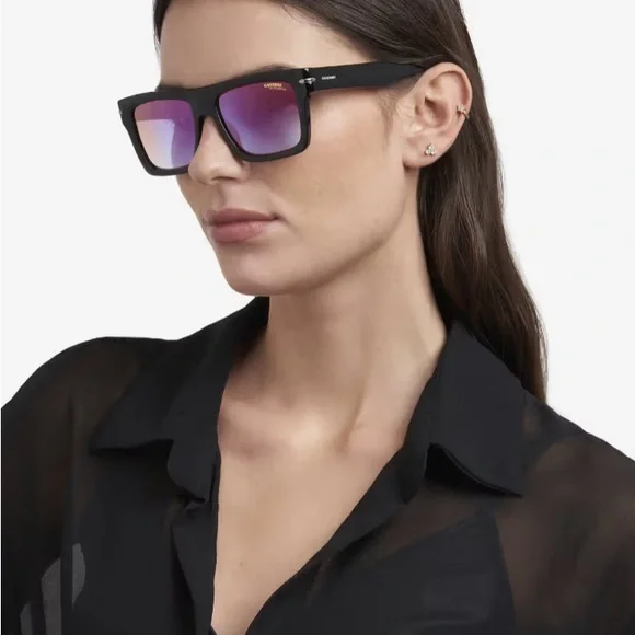 NEW UNISEX Carrera Black Frame Glasses with Vibrant Pink 